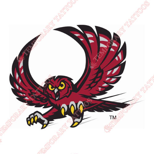 Temple Owls Customize Temporary Tattoos Stickers NO.6440